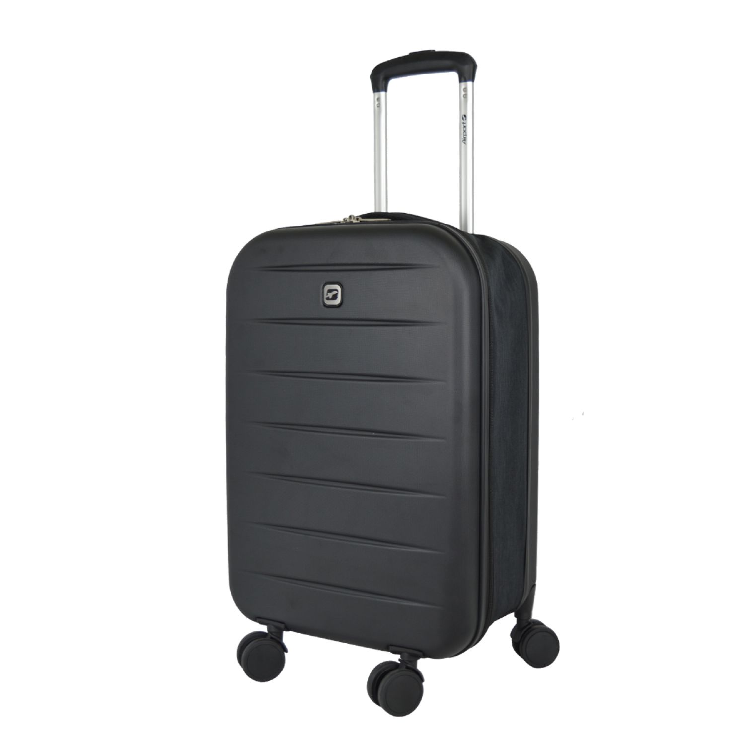 Voir la diapositive 7 : AIRPORT Valise cabine pliable (extensible de 9 à 20 cm) à roulettes rigide noire 55x35x9-20cm