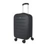 Voir la diapositive 7 : AIRPORT Valise cabine pliable (extensible de 9 à 20 cm) à roulettes rigide noire 55x35x9-20cm