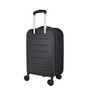 Voir la diapositive 6 : AIRPORT Valise cabine pliable (extensible de 9 à 20 cm) à roulettes rigide noire 55x35x9-20cm