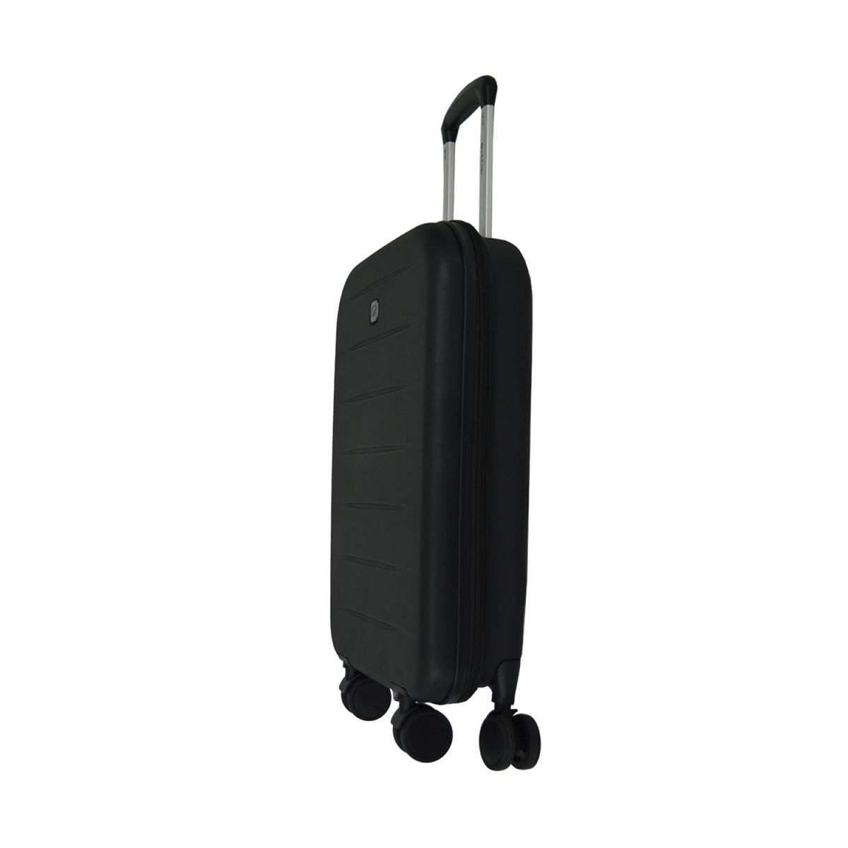 AIRPORT Valise cabine pliable (extensible de 9 à 20 cm) à roulettes rigide noire 55x35x9-20cm