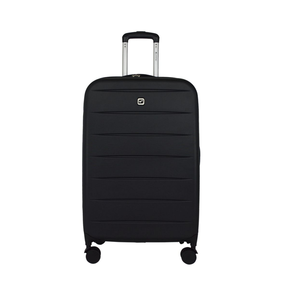AIRPORT Grande valise pliable (extensible de 9 à 20 cm) à roulettes rigide noire 71x45x9-27cm