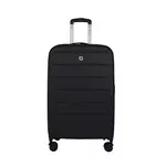 AIRPORT Grande valise pliable (extensible de 9 à 20 cm) à roulettes rigide noire 71x45x9-27cm