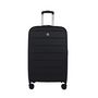 Voir la diapositive 1 : AIRPORT Grande valise pliable (extensible de 9 à 20 cm) à roulettes rigide noire 71x45x9-27cm