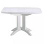 Voir la diapositive 4 : GROSFILLEX Table de jardin pliante - 2/4 places - Résine - Blanc - VEGA