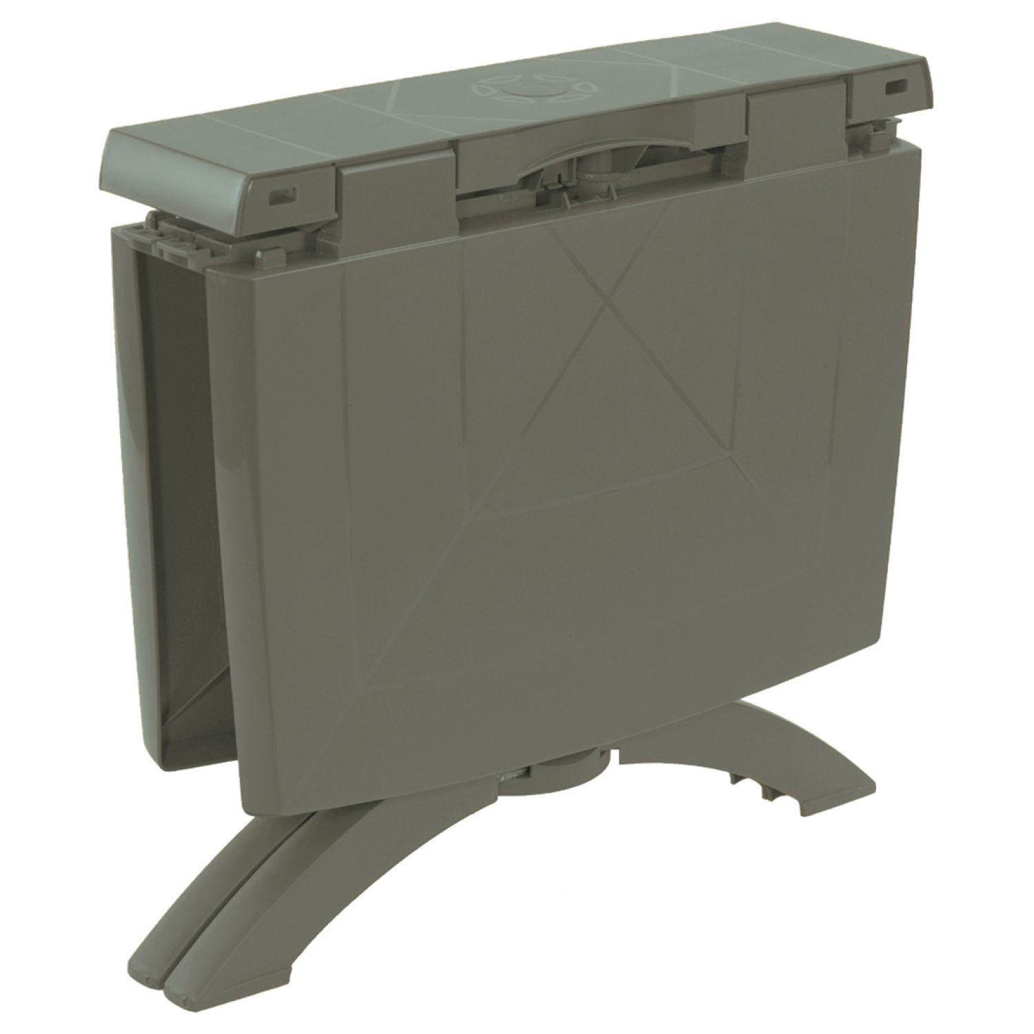 Voir la diapositive 2 : GROSFILLEX Table de jardin pliante - 2/4 places - Polypropylène - Vert kaki - VEGA