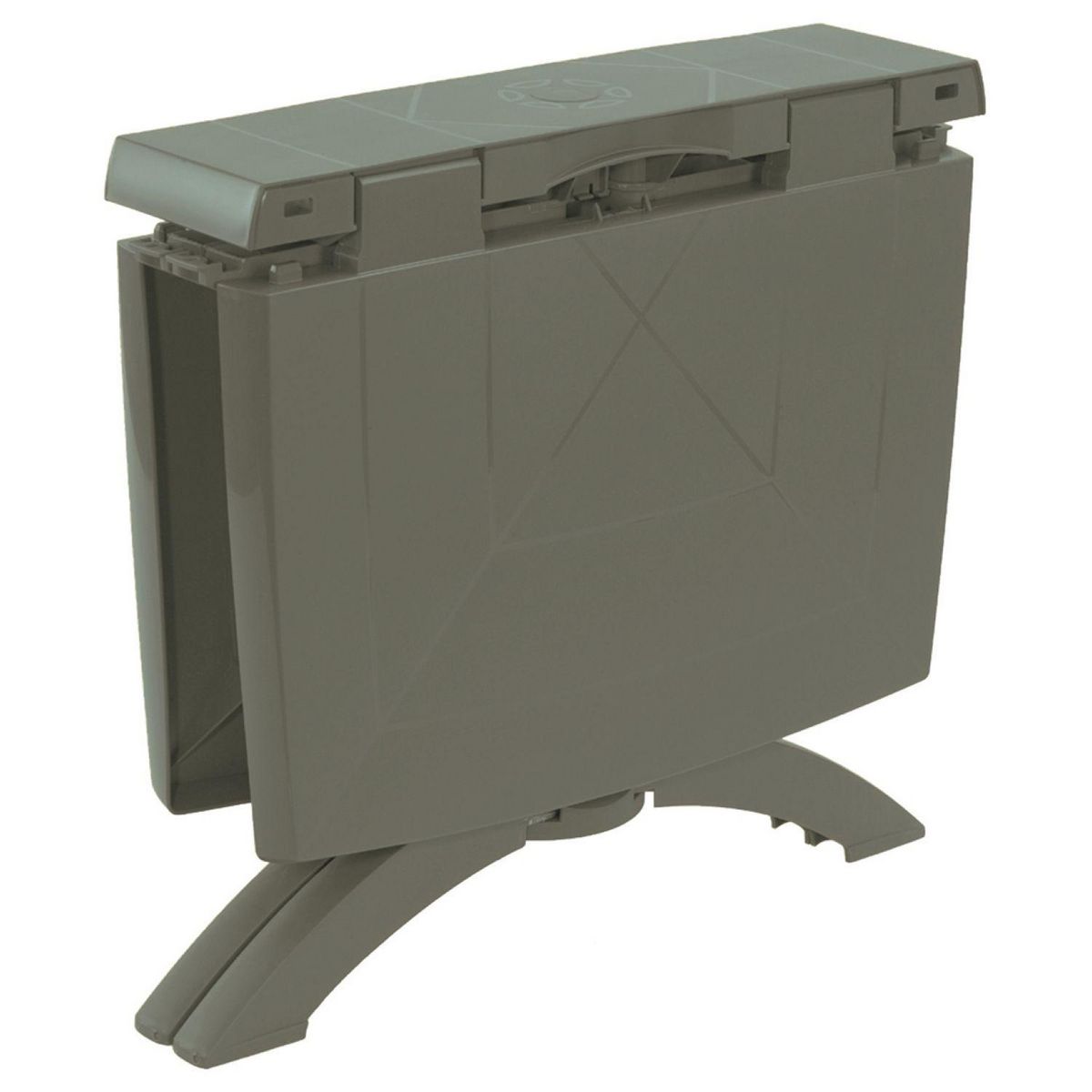 GROSFILLEX Table de jardin pliante - 2/4 places - Polypropylène - Vert kaki - VEGA