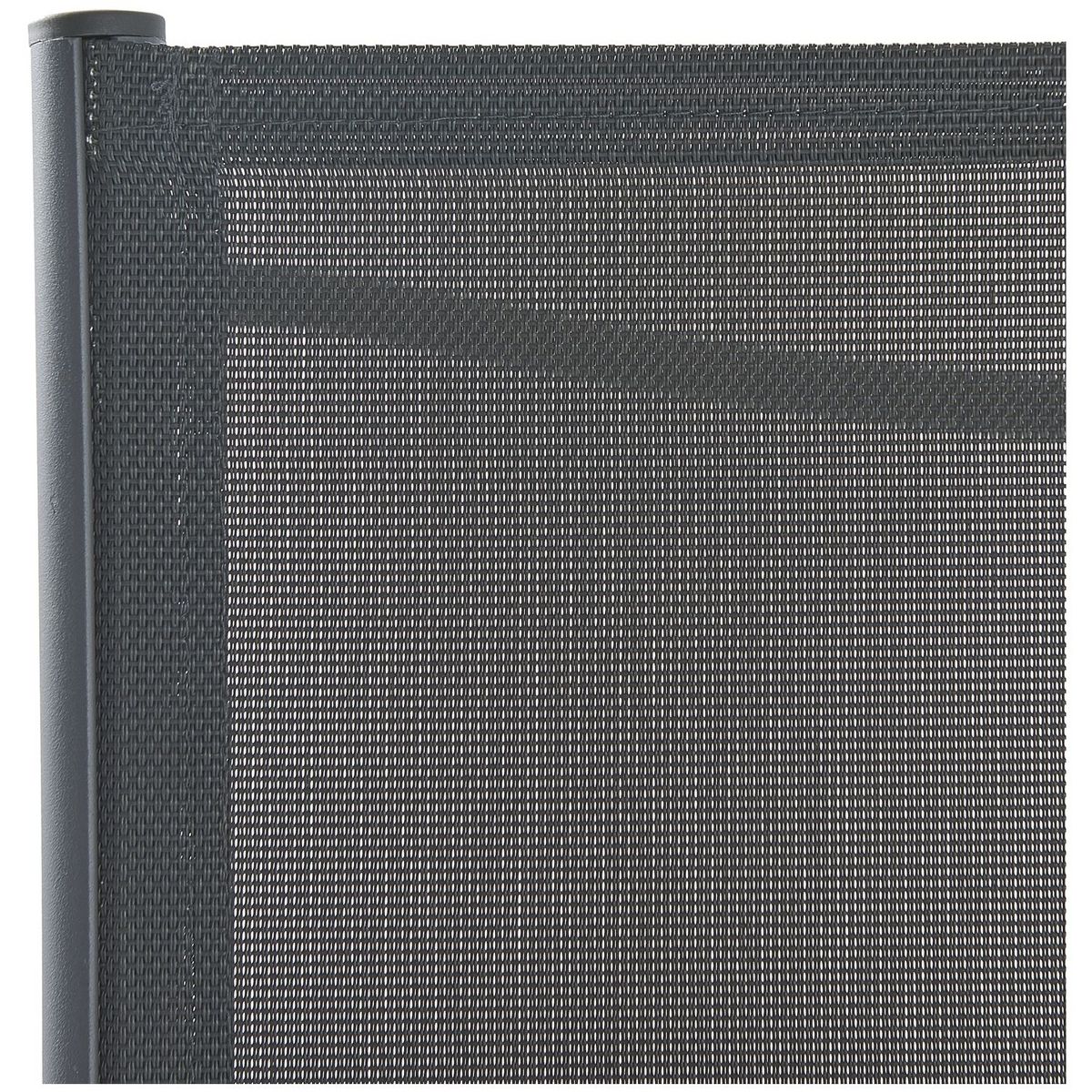 GARDENSTAR Fauteuil de jardin - Acier/textilène - Gris