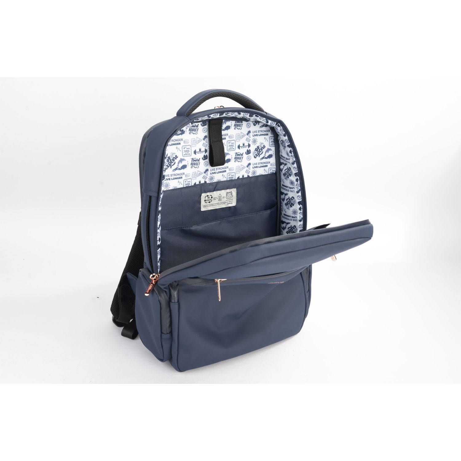 Voir la diapositive 4 : QILIVE Sac à dos pour PC 16" - Bleu