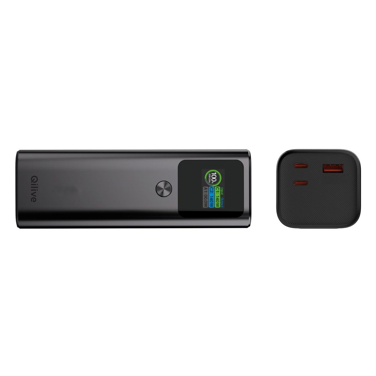 QILIVE Batterie externe PC 27 000 mAh 140W - Noir