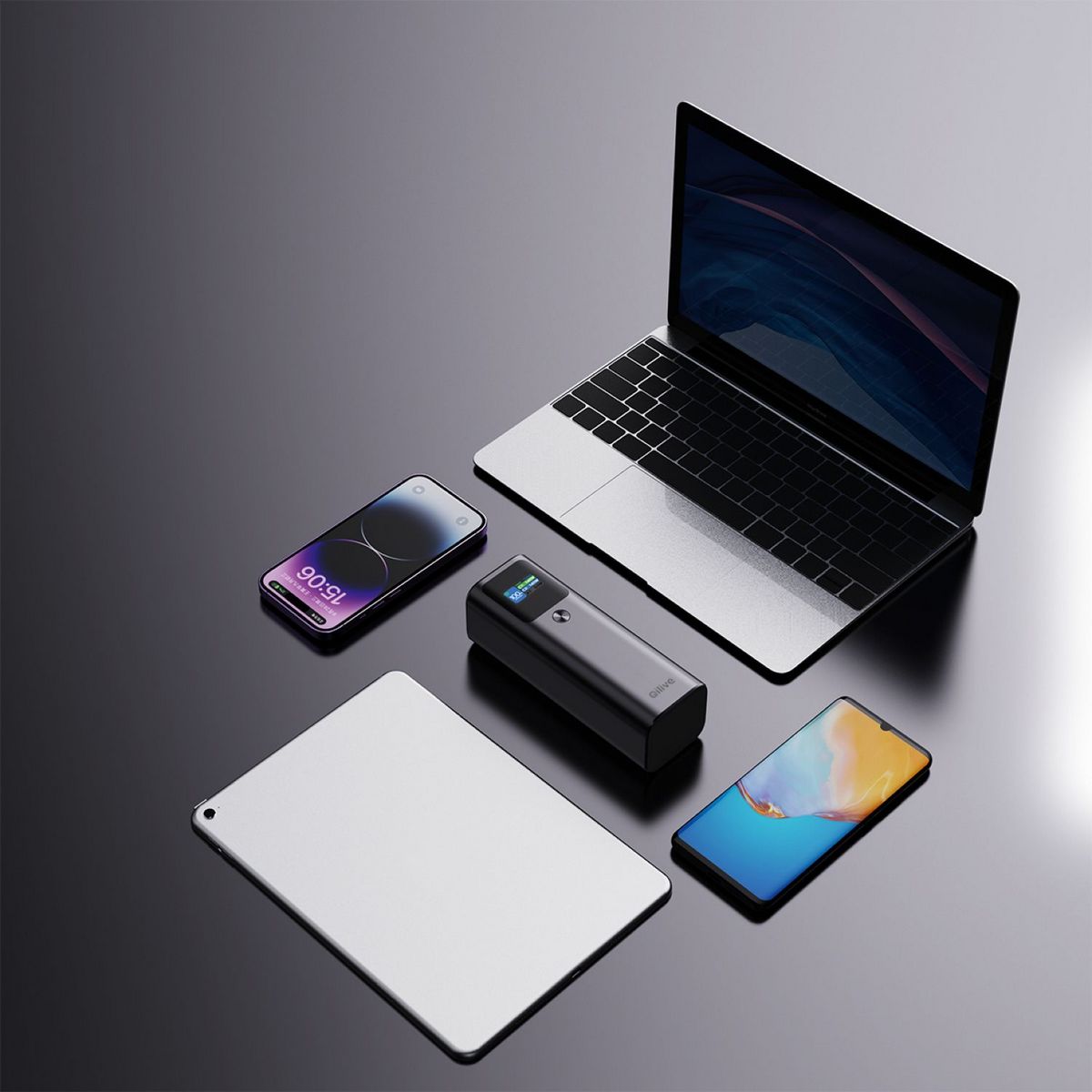 QILIVE Batterie externe PC 27 000 mAh 140W - Noir