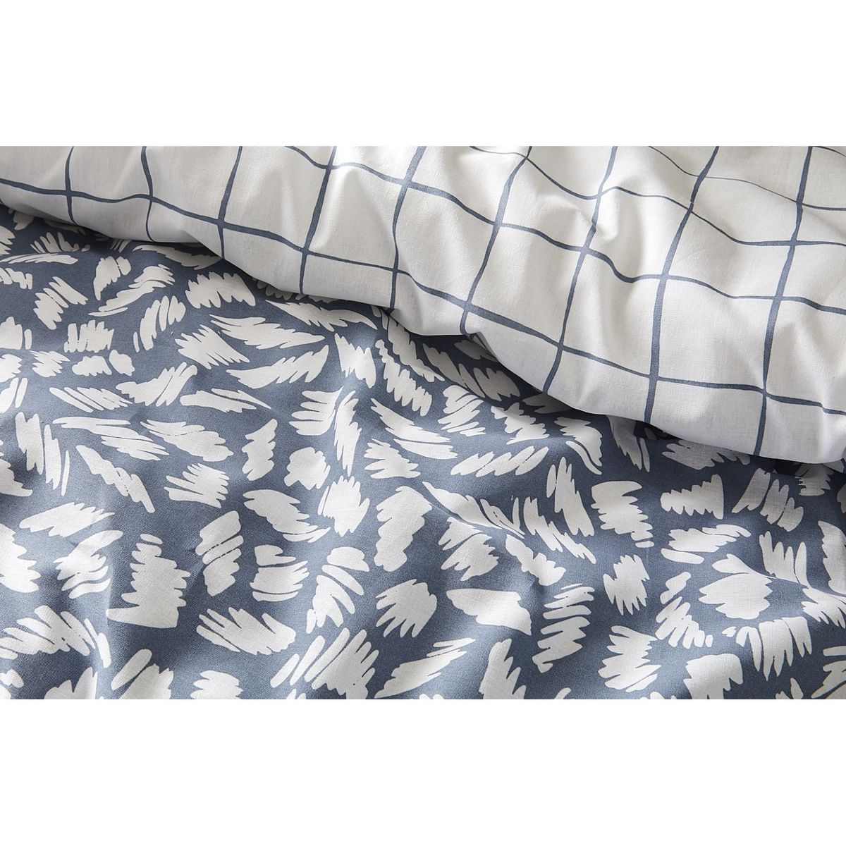 ACTUEL Parure housse de couette en coton MOLLY BLUE