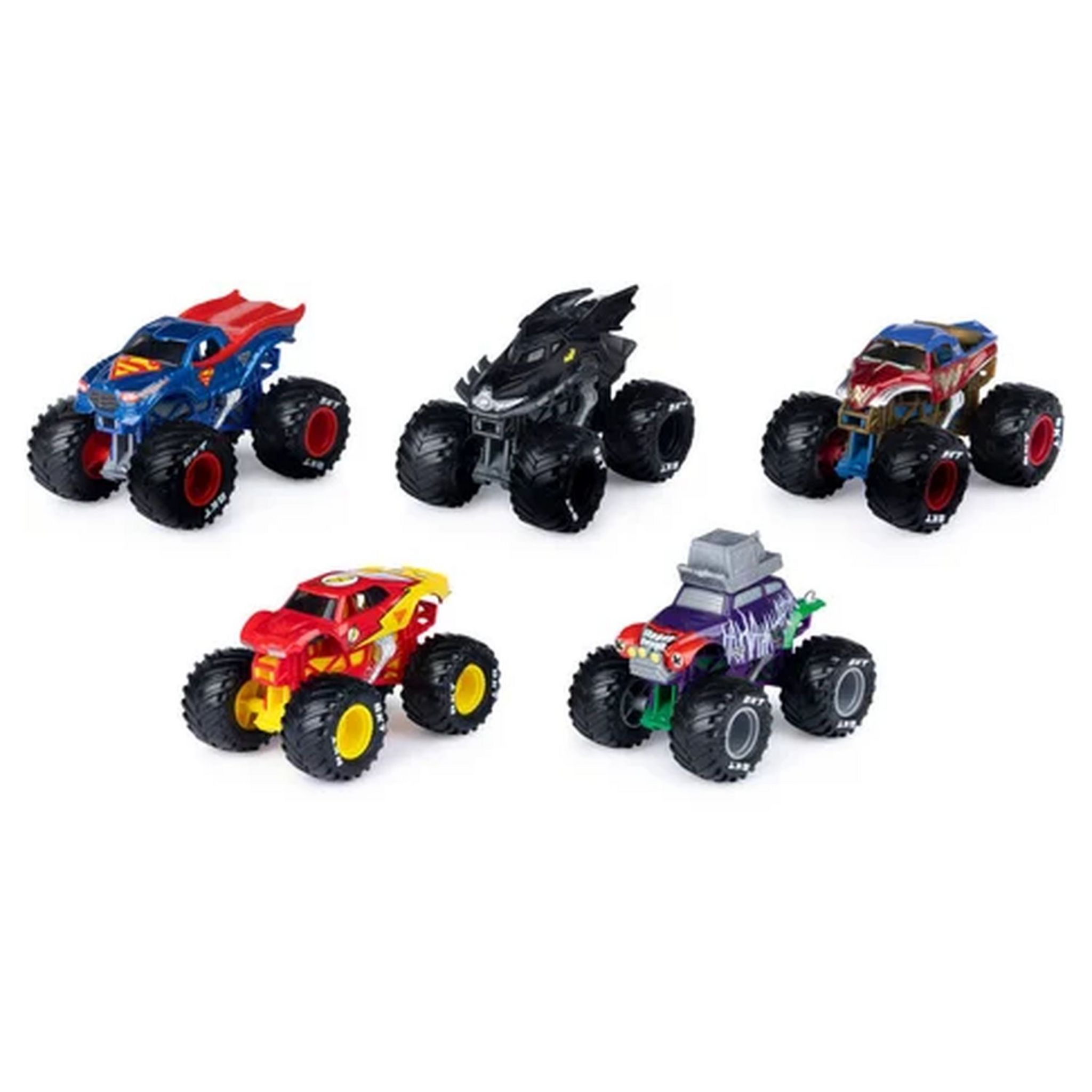 Voir la diapositive 5 : SPIN MASTER Pack de 5 véhicules Die Cast Monster Jam - DC Justice League VS The Joker