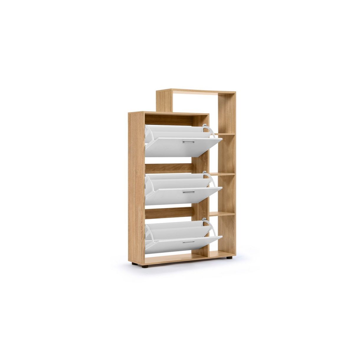 Meuble chaussures 3 portes avec étagère ZELIE