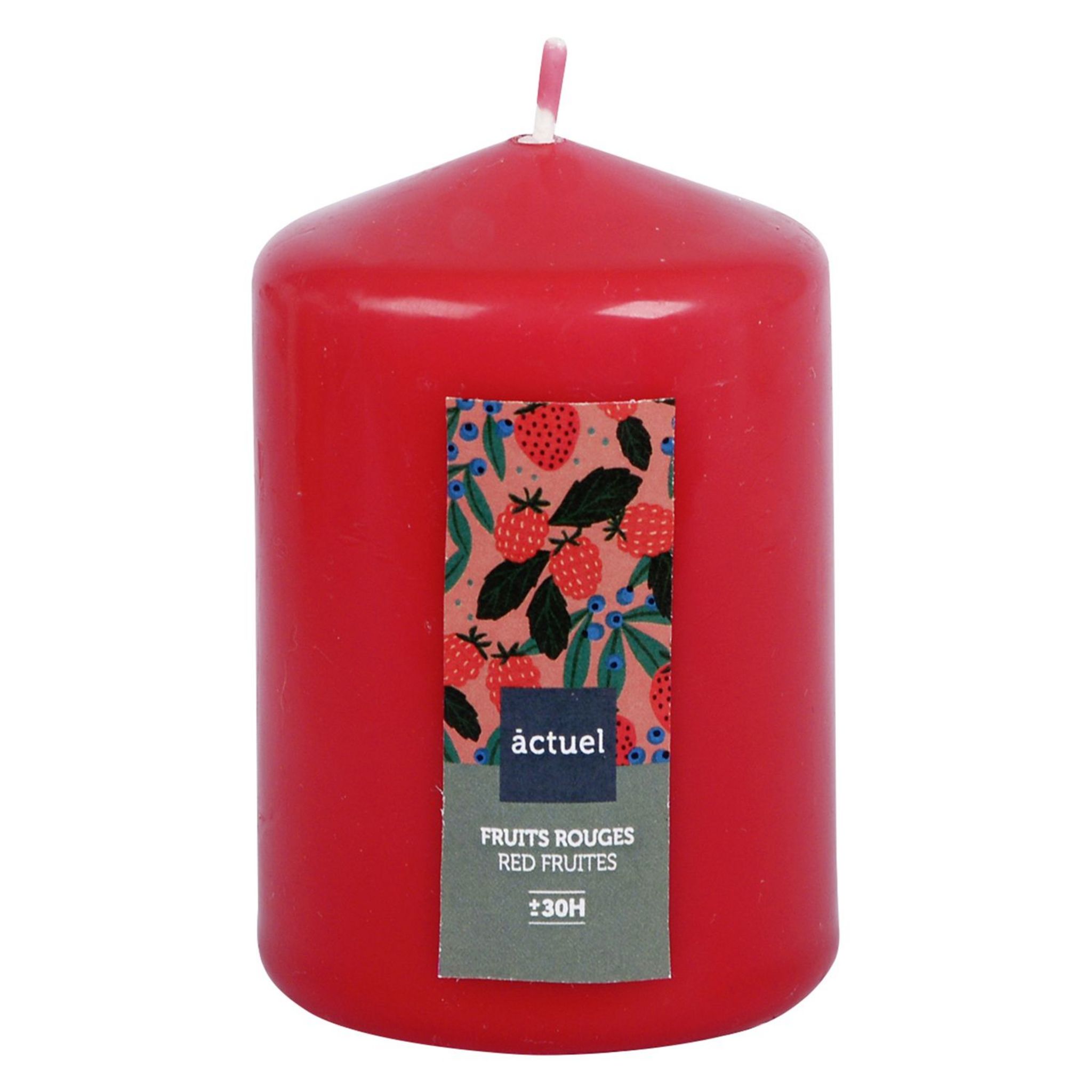 ACTUEL Bougie parfumée 10 cm Fruit rouge