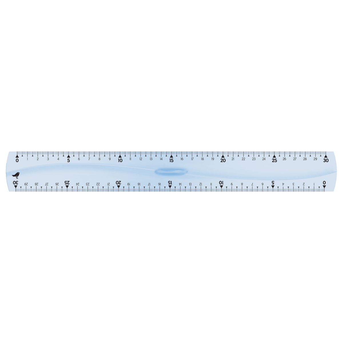 AUCHAN Triple décimètre plastique extra résistant 30cm coloris aléatoire