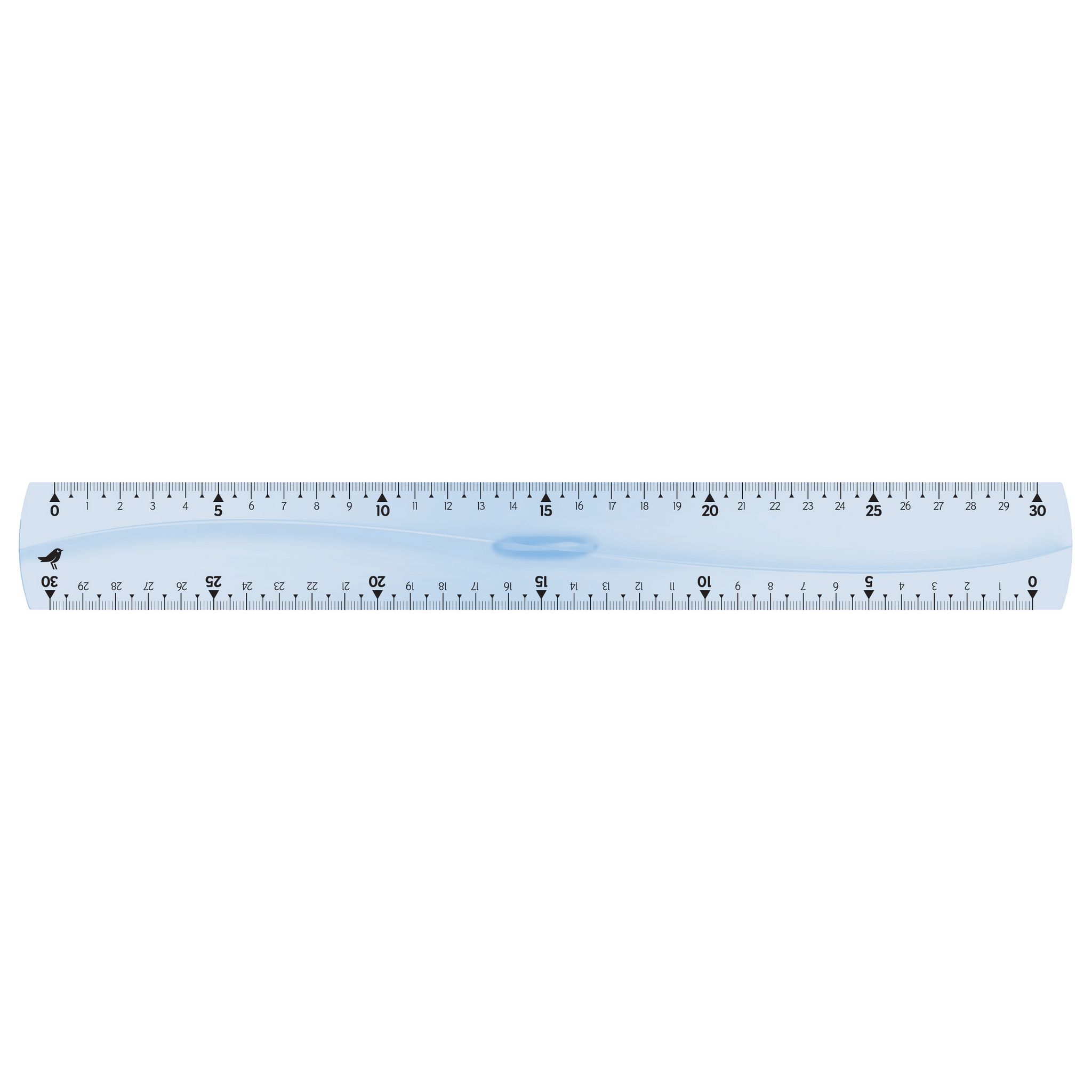 Voir la diapositive 2 : AUCHAN Triple décimètre plastique extra résistant 30cm coloris aléatoire