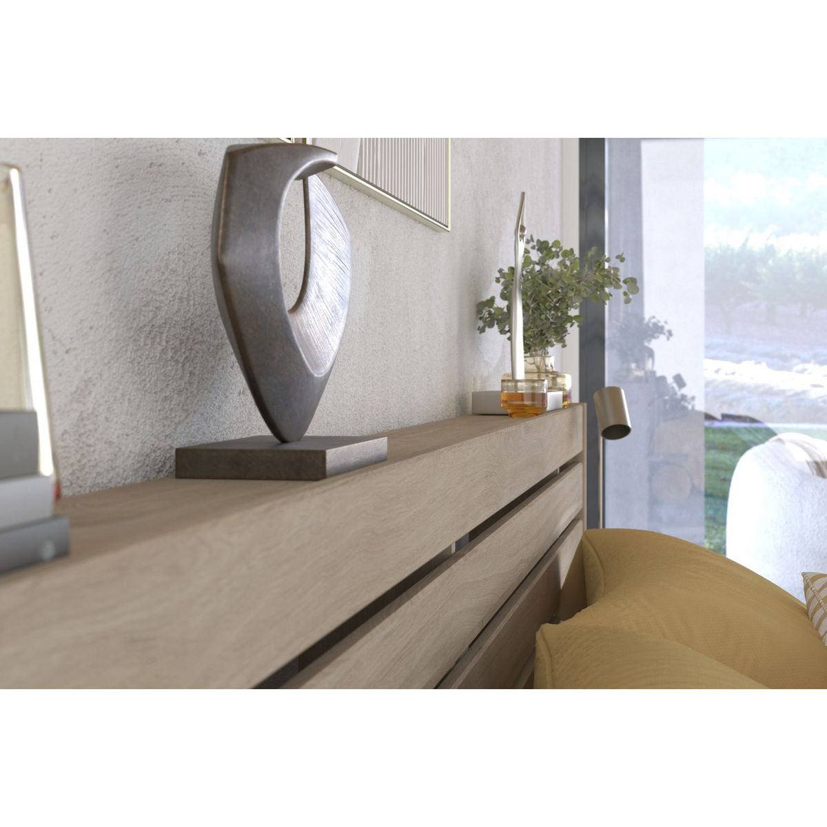 Lit double adulte avec tête de lit 160x200cm PIA