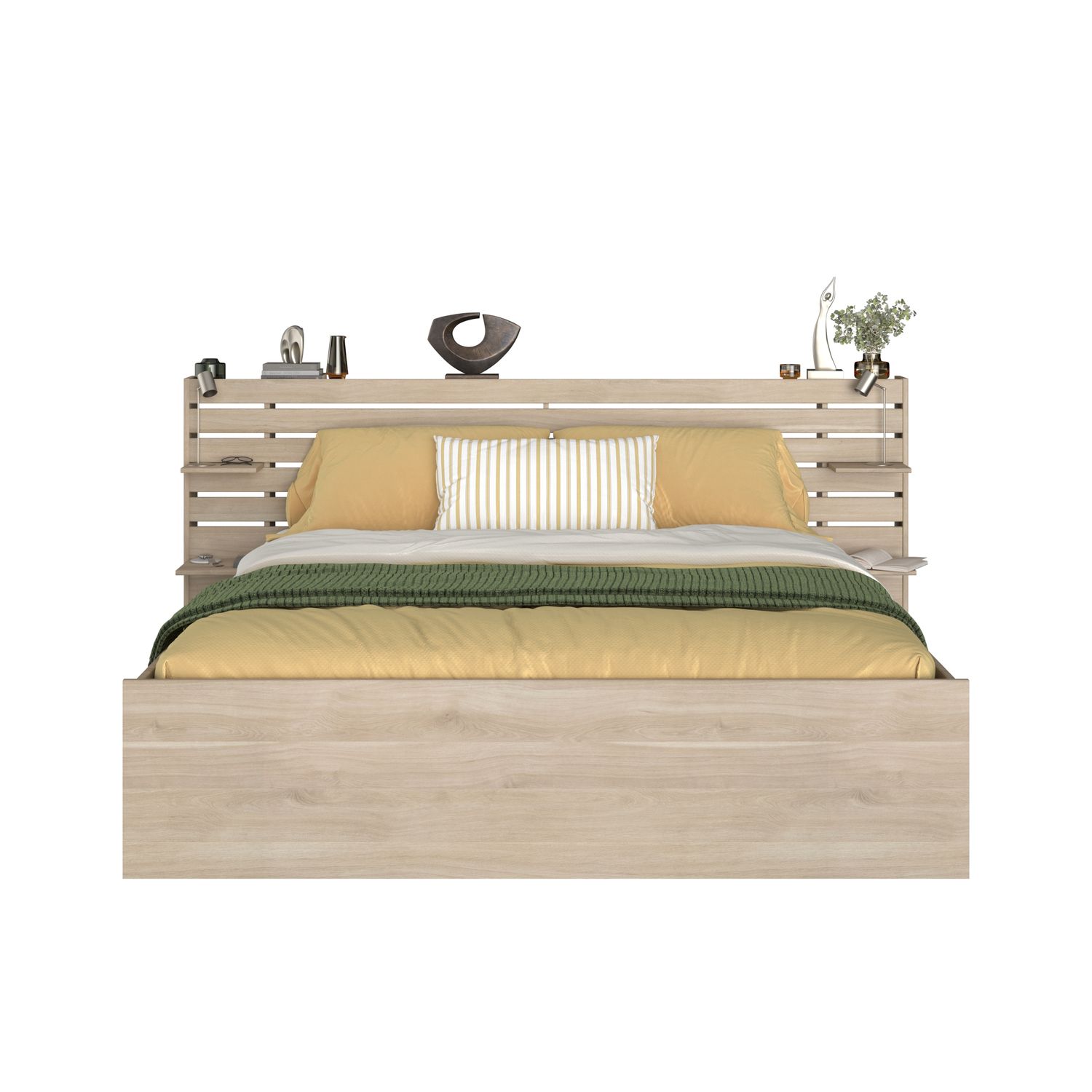 Voir la diapositive 12 : Lit double adulte avec tête de lit 160x200cm PIA