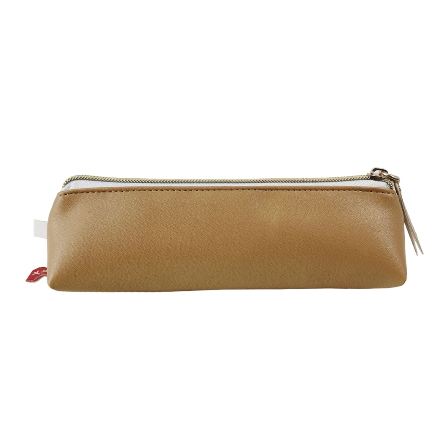 Voir la diapositive 3 : AUCHAN Trousse 1 compartiment marron