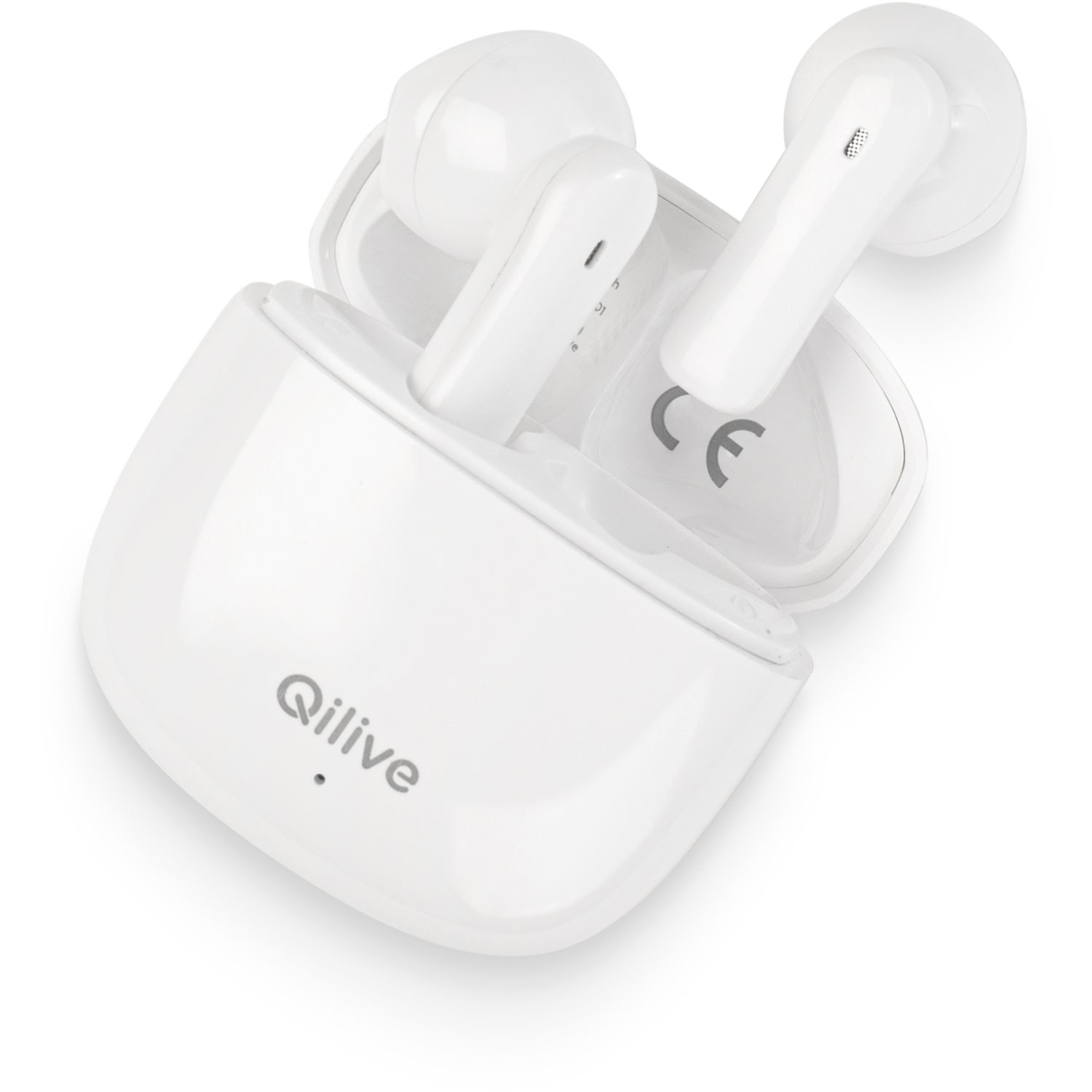 Voir la diapositive 9 : QILIVE Écouteurs Q1242 TWS - Blanc