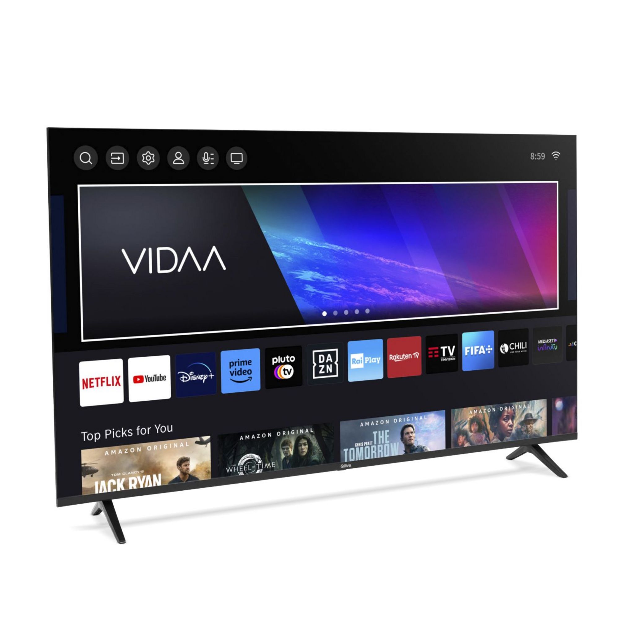 Voir la diapositive 10 : QILIVE Q65US241B TV DLED UHD 164 cm Smart TV