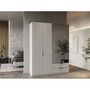 Voir la diapositive 3 : Armoire 4 portes 2 tiroirs 2 miroirs L157 cm THIBAULT