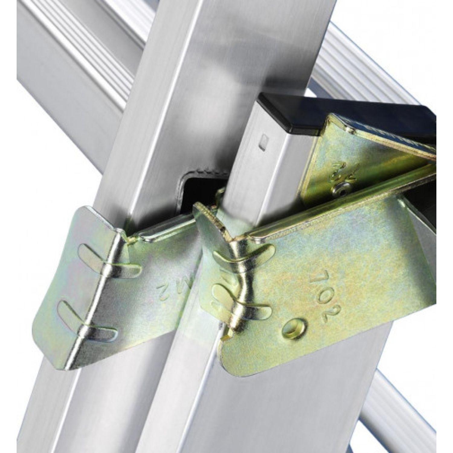 Voir la diapositive 2 : HAILO Echelle 3 plans 7m80 en aluminium - HOBBYSTEP
