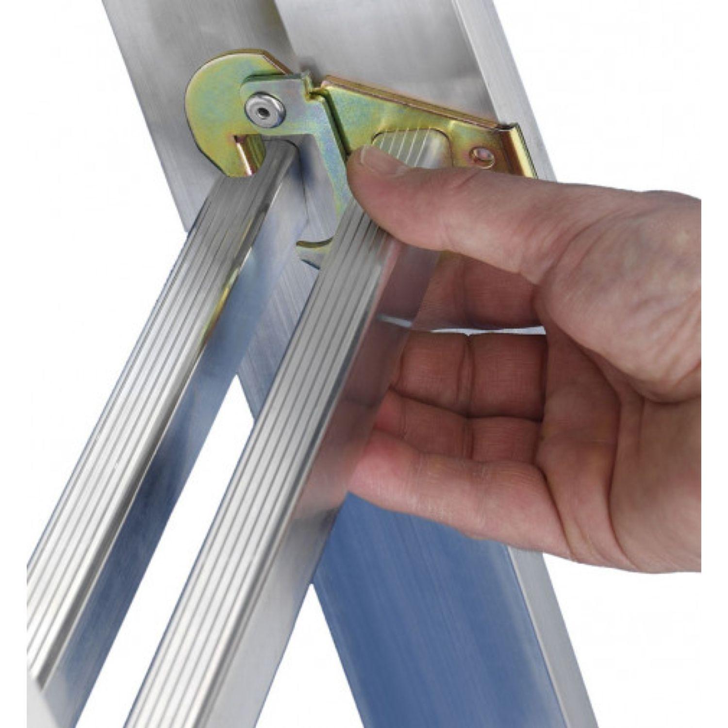 Voir la diapositive 5 : HAILO Echelle 3 plans 7m80 en aluminium - HOBBYSTEP