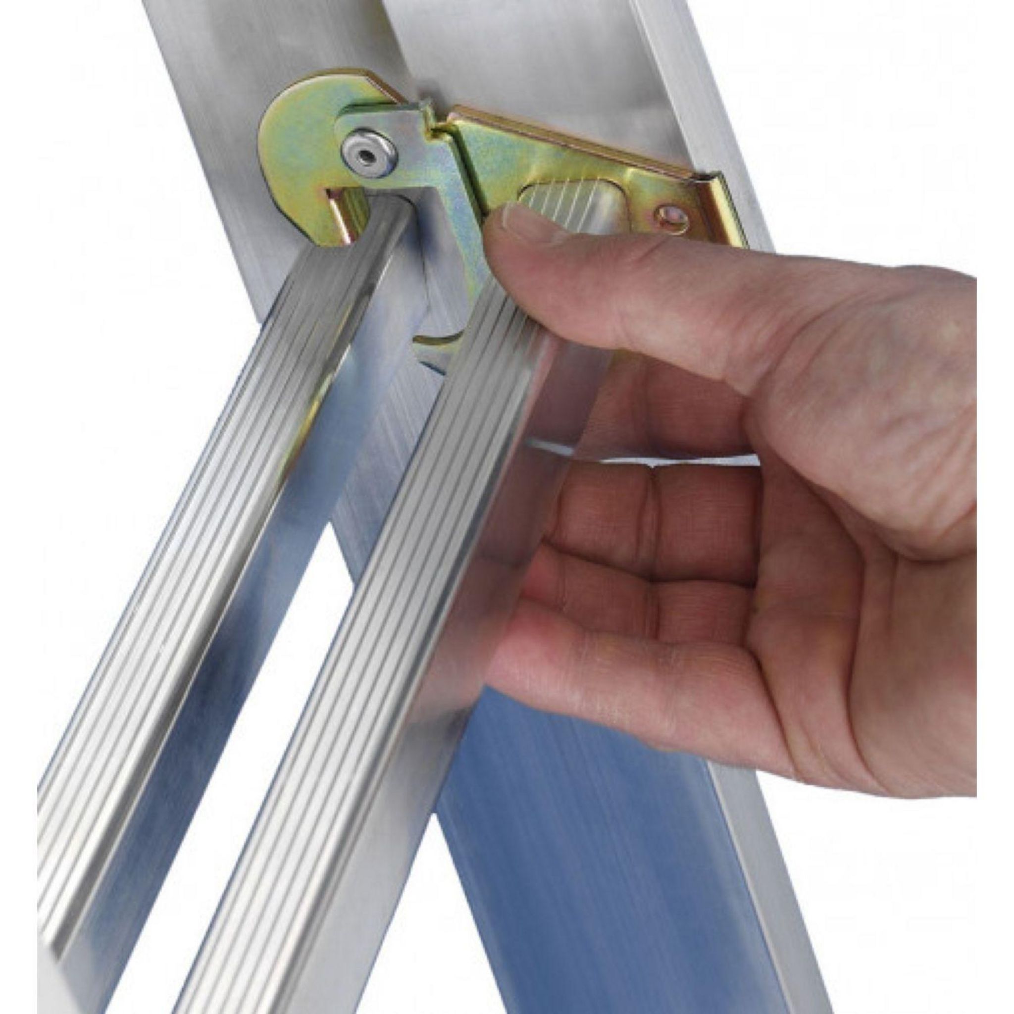 Voir la diapositive 5 : HAILO Echelle 3 plans 7m80 en aluminium - HOBBYSTEP