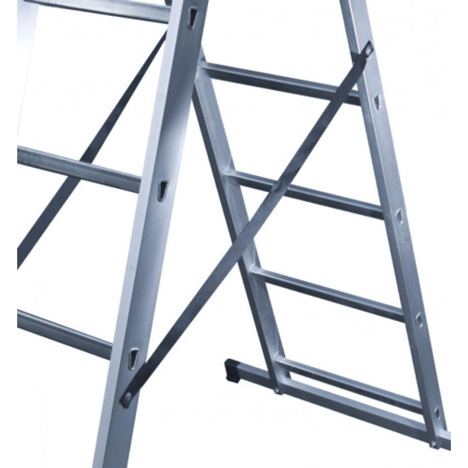 Voir la diapositive 6 : HAILO Echelle 3 plans 7m80 en aluminium - HOBBYSTEP