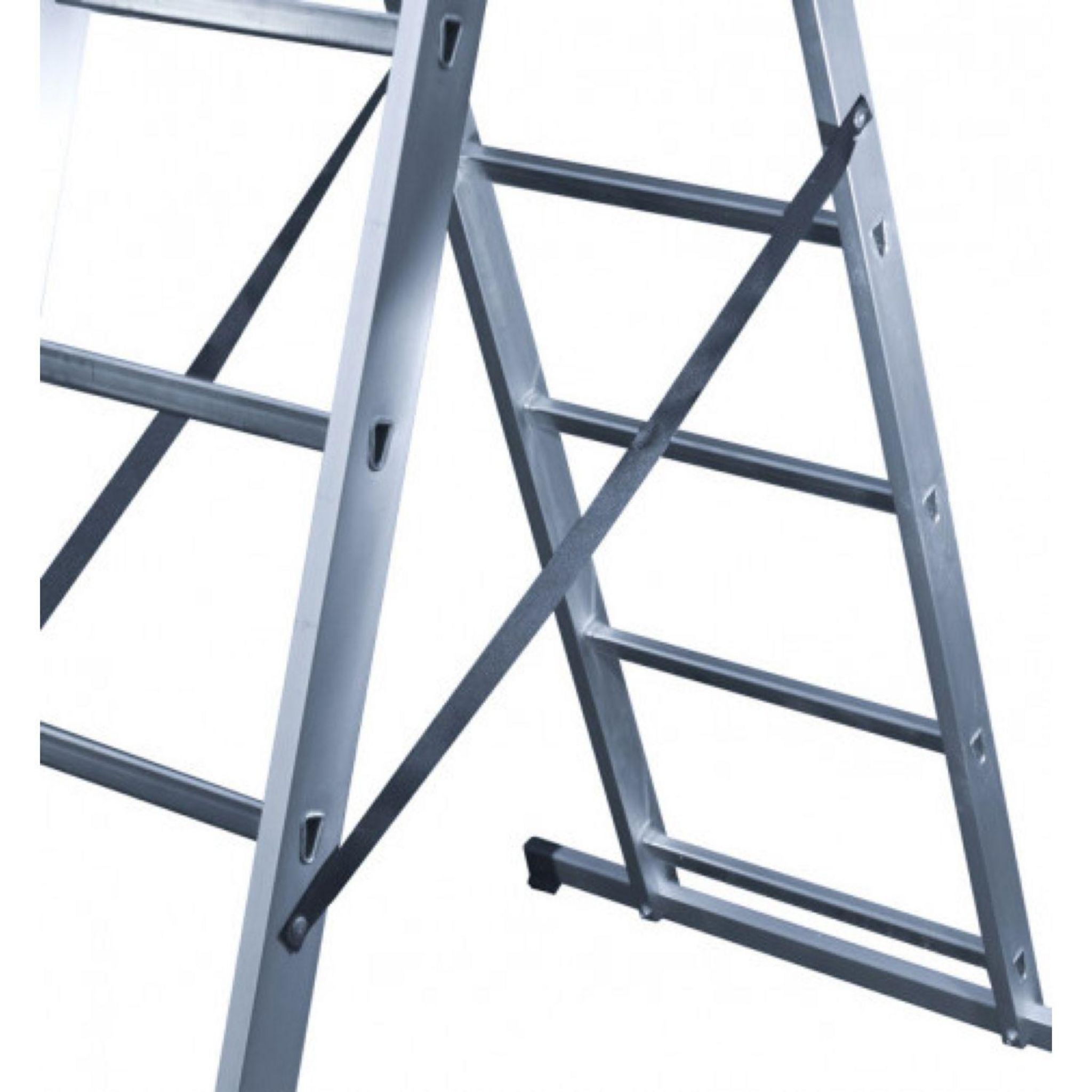 Voir la diapositive 6 : HAILO Echelle 3 plans 7m80 en aluminium - HOBBYSTEP