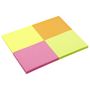 Voir la diapositive 2 : AUCHAN Cubes bloc notes 4x50 feuilles 50x40mm coloris assortis