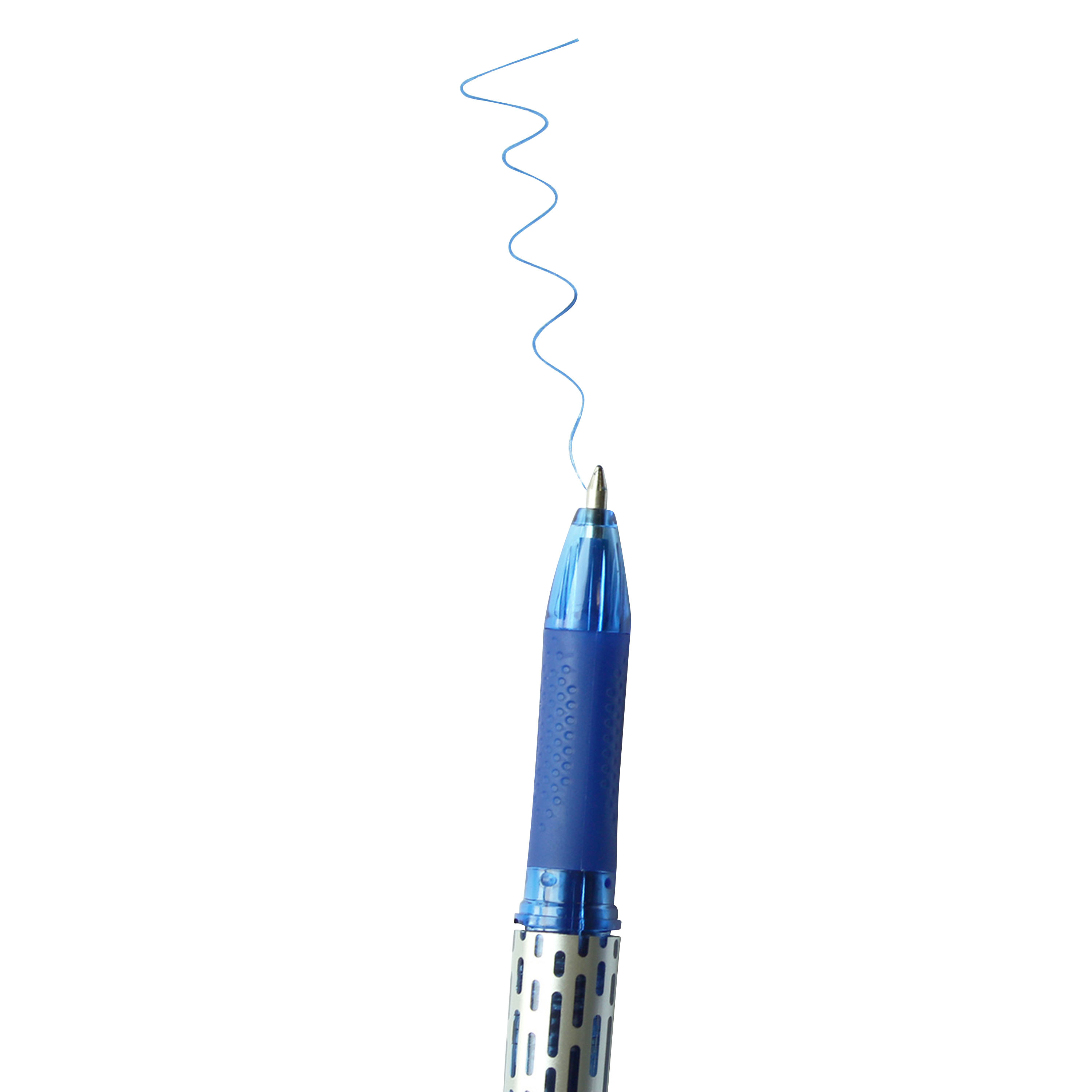 Voir la diapositive 2 : AUCHAN Stylo roller gel effaçable - Bleu