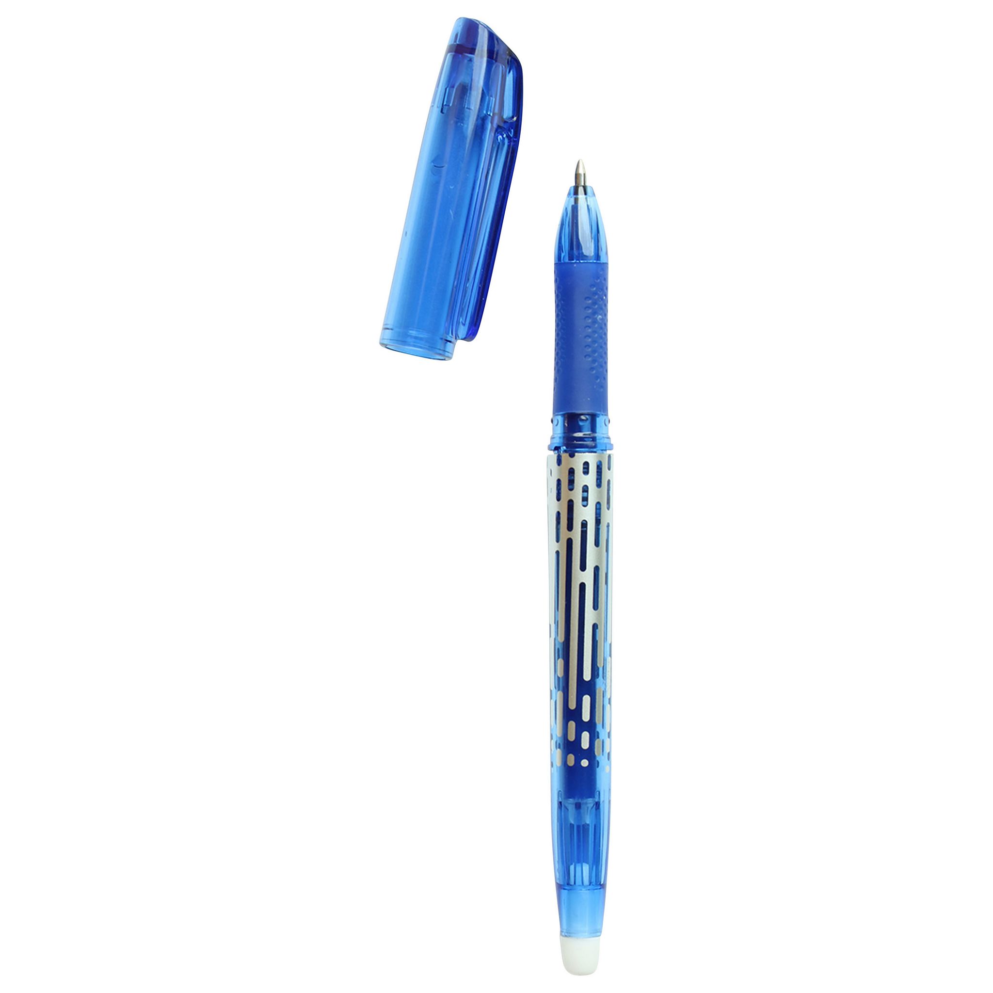 Voir la diapositive 4 : AUCHAN Stylo roller gel effaçable - Bleu