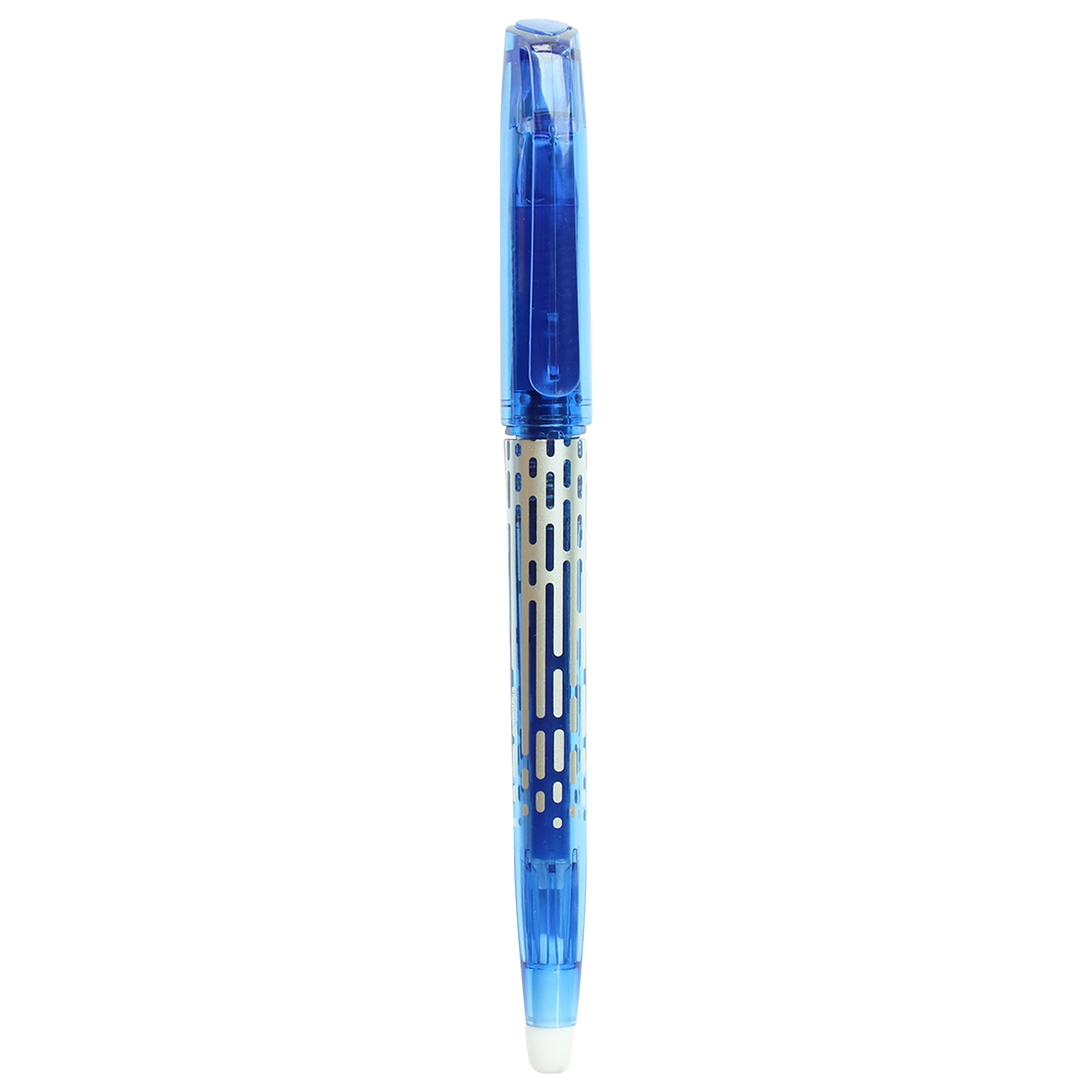 Voir la diapositive 3 : AUCHAN Stylo roller gel effaçable - Bleu