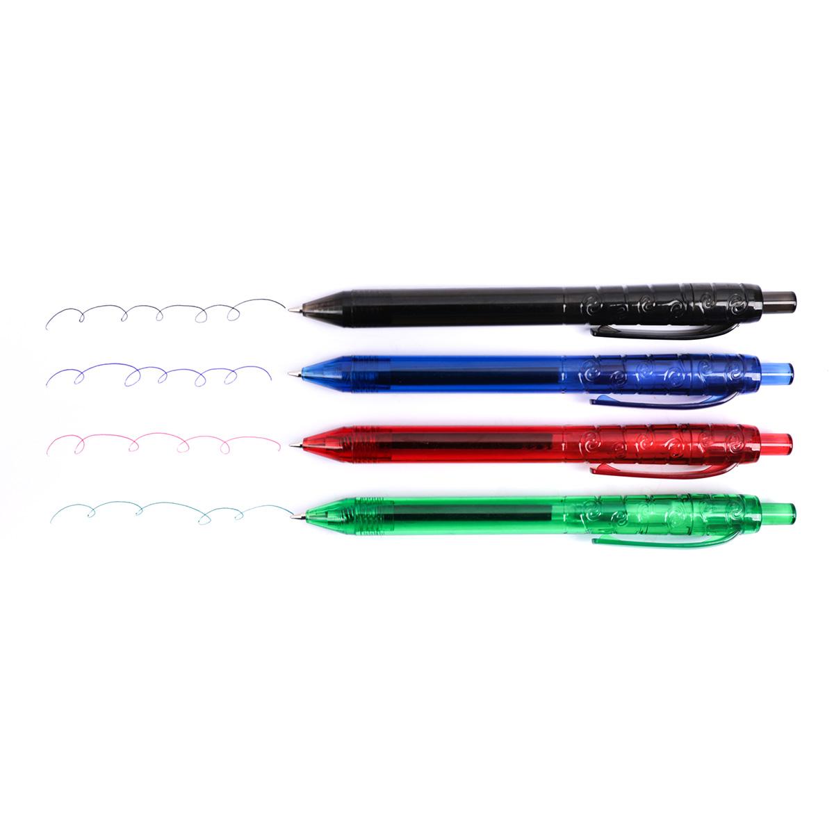 Voir la diapositive 3 : AUCHAN Stylos à billes rétractables x4
