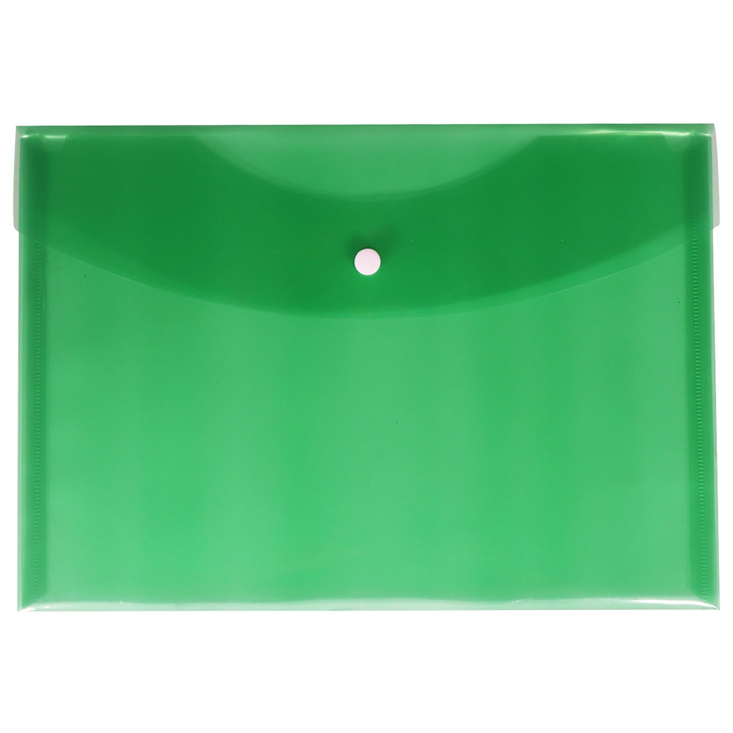 Voir la diapositive 8 : AUCHAN Enveloppe en plastique A4 a bouton pression - Couleurs assorties