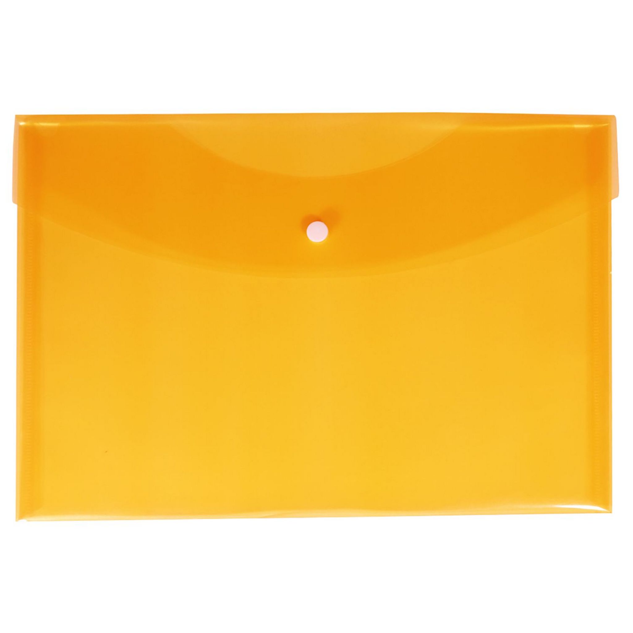 Voir la diapositive 3 : AUCHAN Enveloppe en plastique A4 a bouton pression - Couleurs assorties