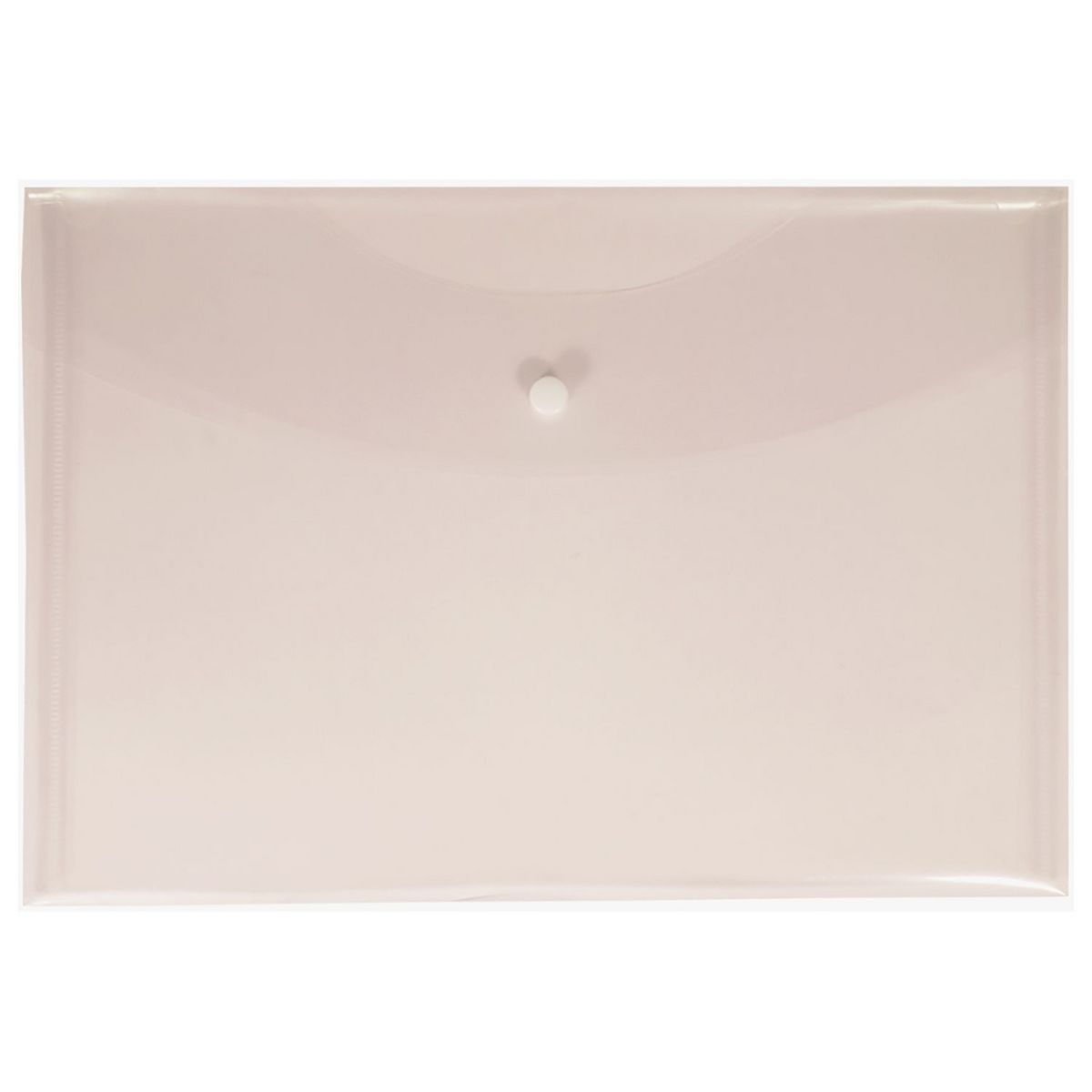 AUCHAN Enveloppe en plastique A4 a bouton pression - Couleurs assorties