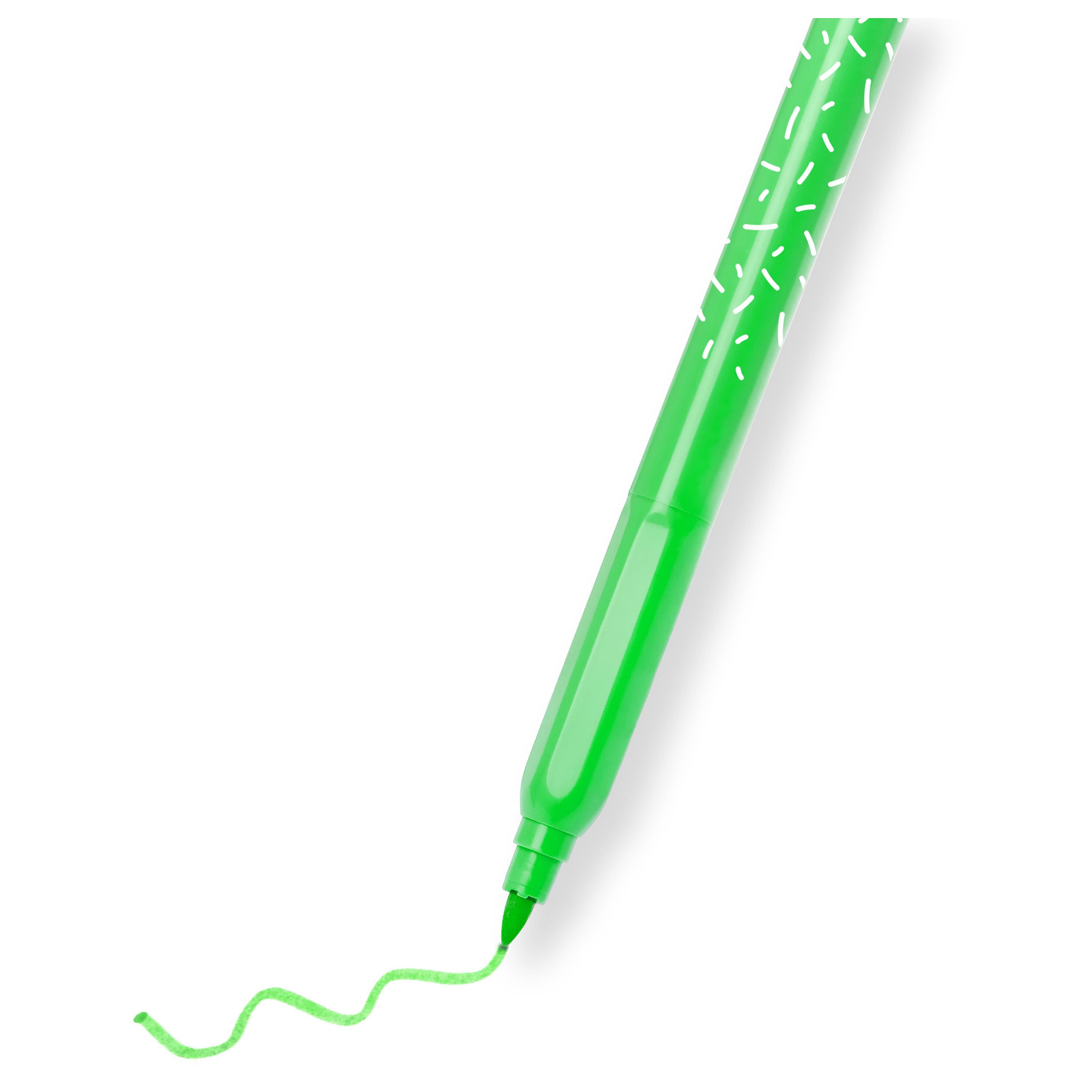 Voir la diapositive 3 : AUCHAN Etui de 24 feutres de coloriage pointe fine recyclés