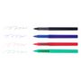 Voir la diapositive 3 : AUCHAN Lot de 4 stylos roller pointe moyenne 0.7mm coloris assortis