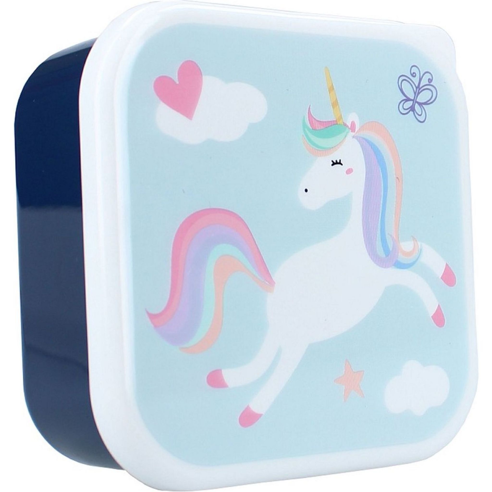 Voir la diapositive 4 : PRET Boîtes goûter x3 Licorne - Multicolore