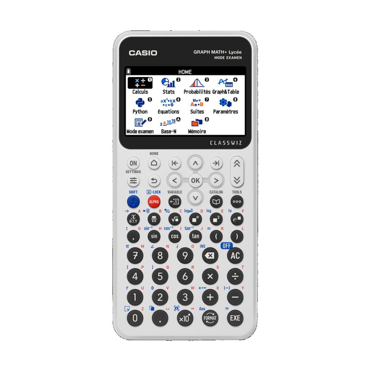 CASIO Calculatrice graphique Casio - Lycée - Math+ - Blanc