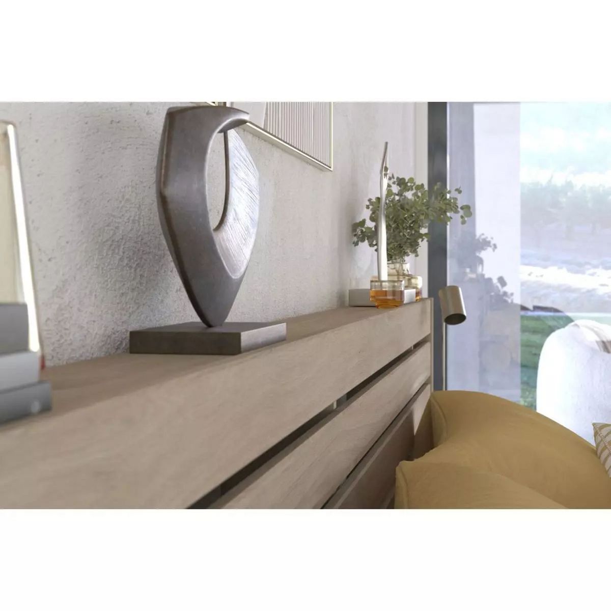 Lit double adulte avec tête de lit 180x200cm PIA