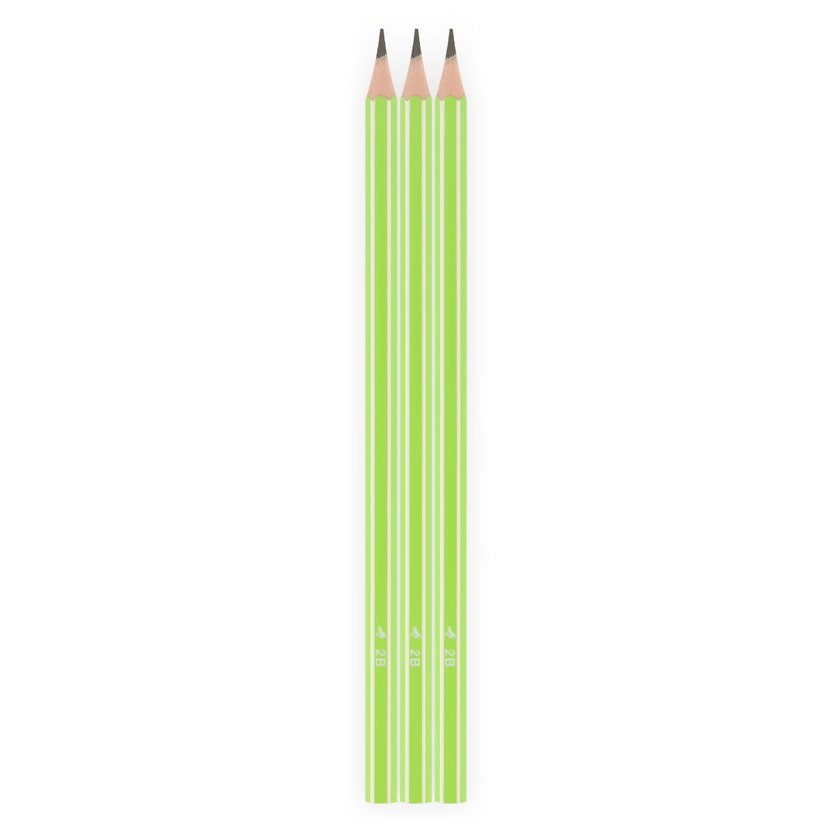 AUCHAN Lot de 3 crayons graphite 2B