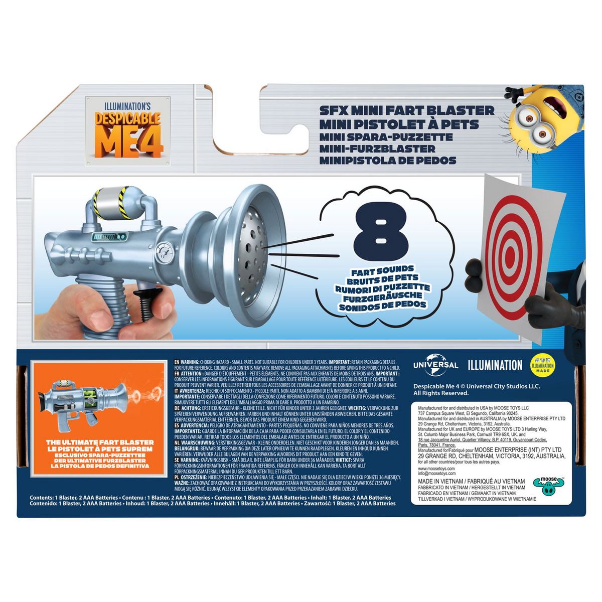 MOOSE Mini pistolet à prouts Moi Moche et Méchant 4