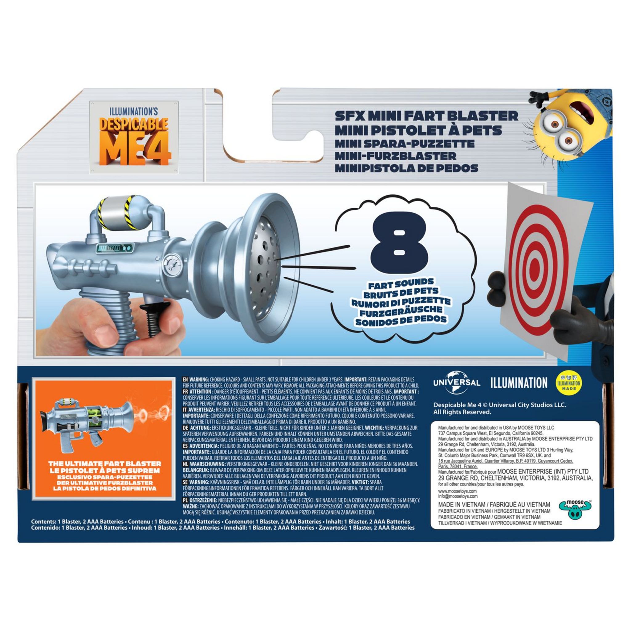 Voir la diapositive 4 : MOOSE Mini pistolet à prouts Moi Moche et Méchant 4