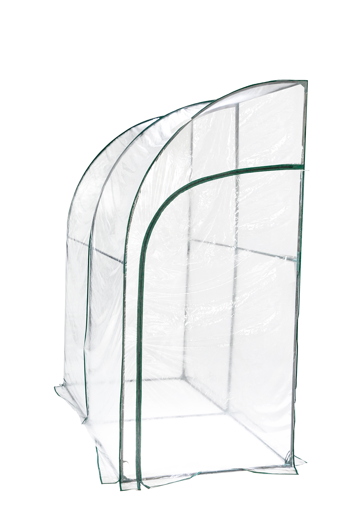 Voir la diapositive 2 : GARDENSTAR Serre de jardin adossée - Blanc - 3m²