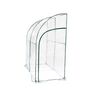 Voir la diapositive 2 : GARDENSTAR Serre de jardin adossée - Blanc - 3m²