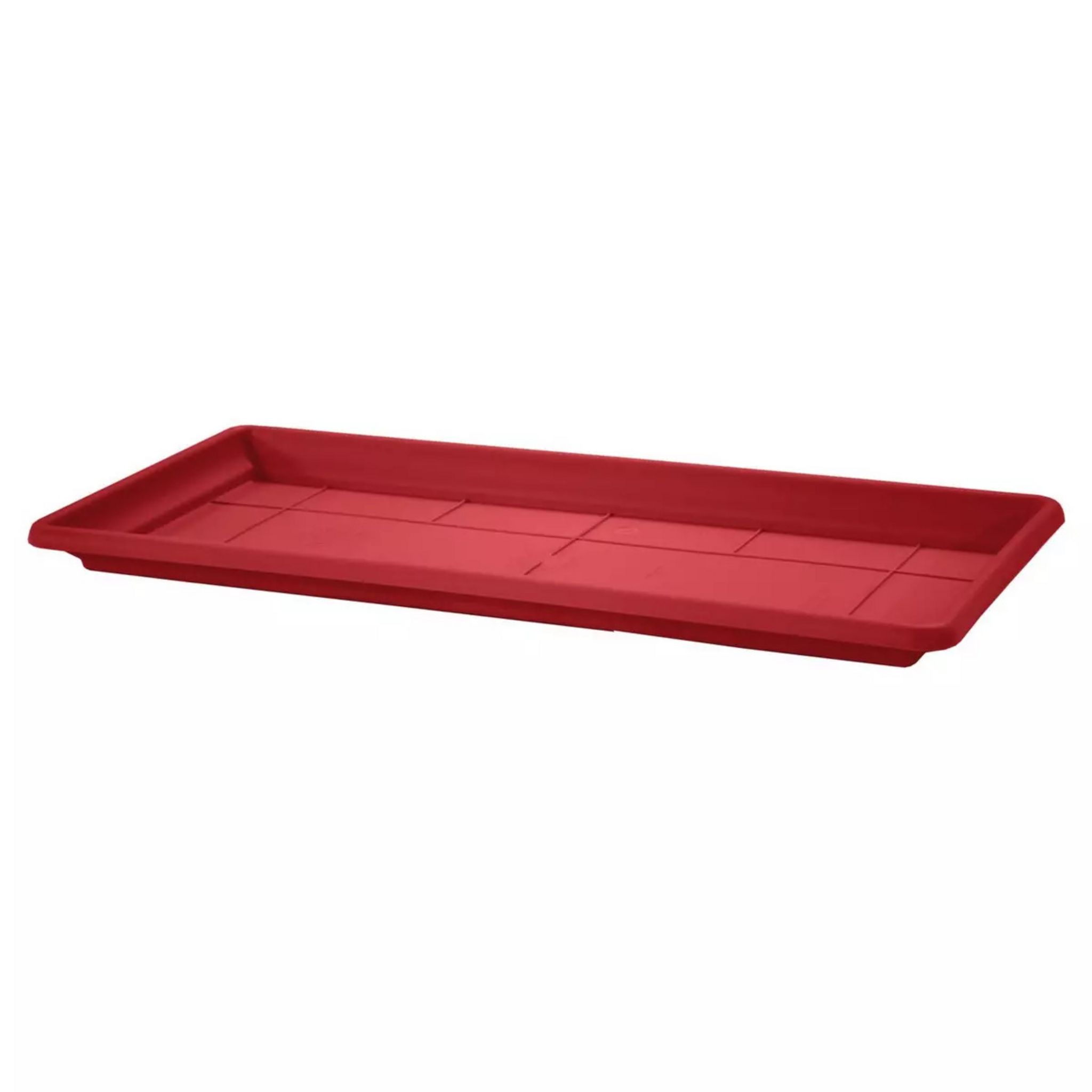 Soucoupe Pour Plantes TERRA 27x27 Cm - Plateau Carré Marron Avec Trou De Drainage
